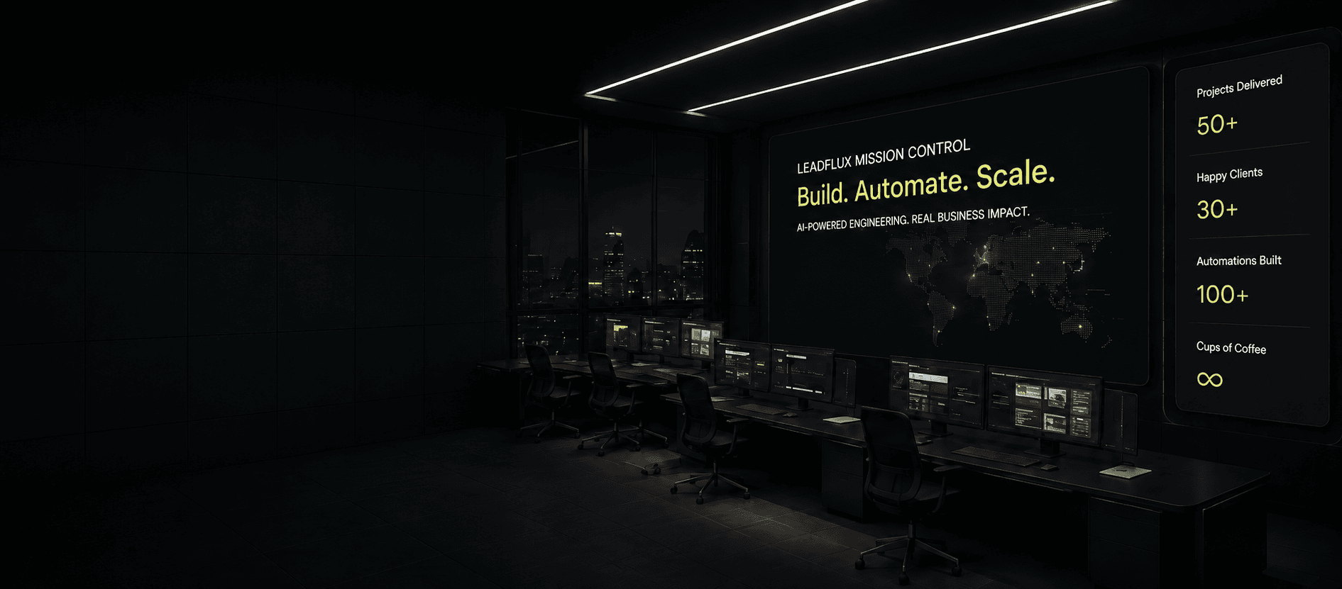 LeadFlux Mission Control — build, automate, scale